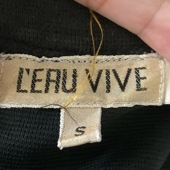 Vintage 90s bodycon black cocktail dress with sequin trim. Size small - Picture 3 of 7